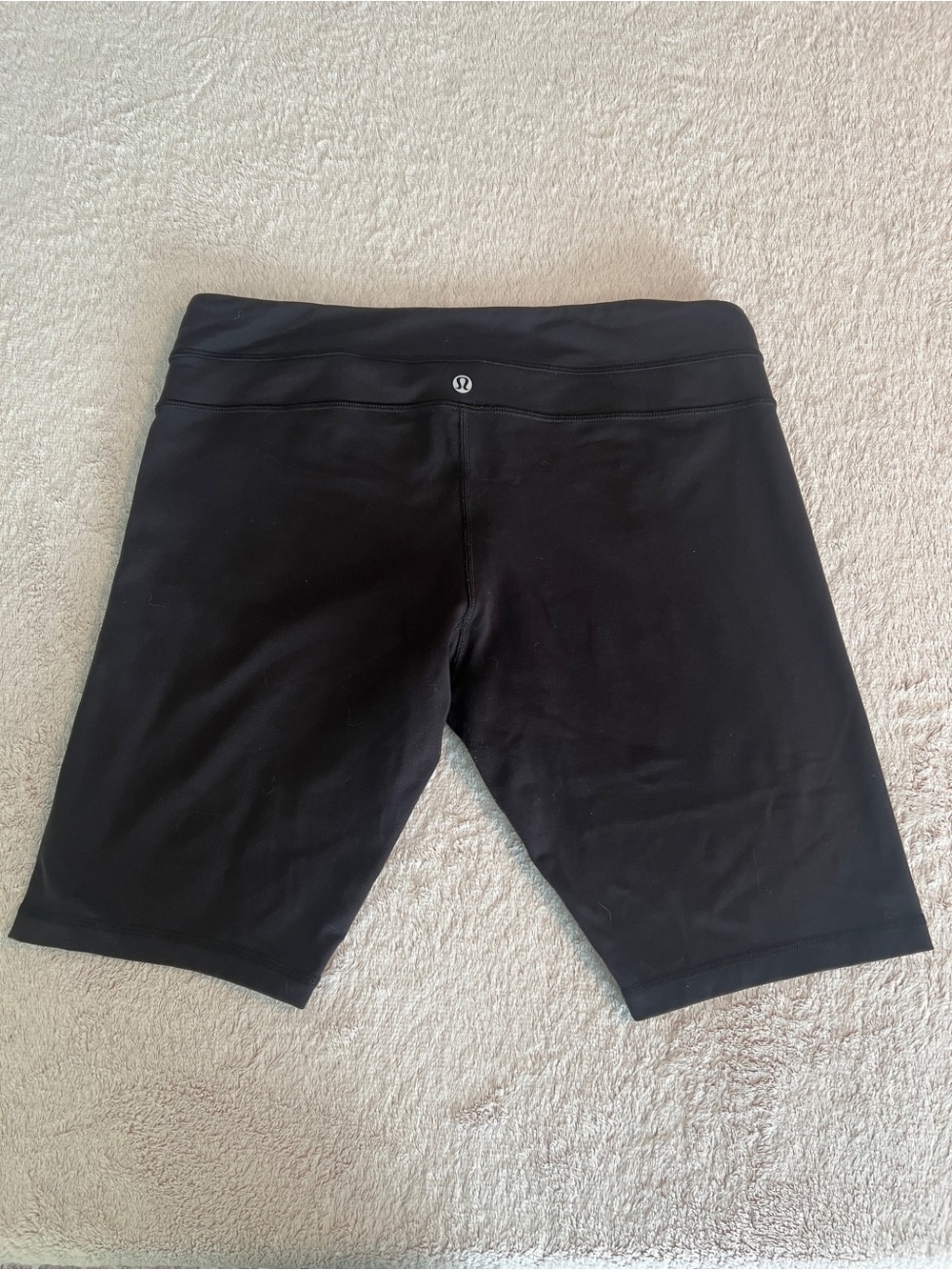 Lululemon Women's Black Athletic Cycling Spandex Spin Shorts Size 12 Tall
